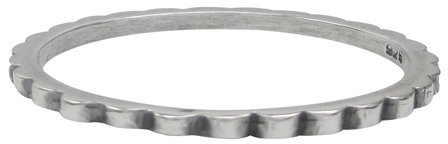 Charmin&amp;#8217;s stapelring zilver R002 Silver &#039;Stripes&#039;