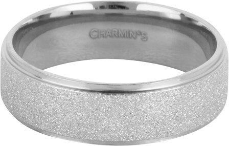 Charmin&#039;s Steel Stapelring R1551 Geschliffener und gl&auml;nzender Stahl