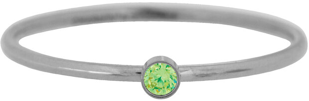 Charmin's Birthstone Ring Augustus Groene Peridot Steel R787/KR89