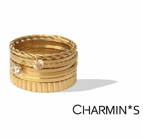 Charmin's ringen staal & gold