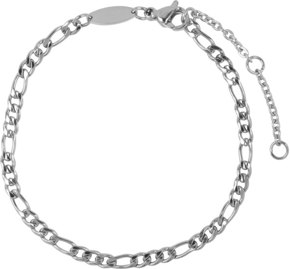 Charmin’s  CB46 Figaro Bracelet Shiny Steel