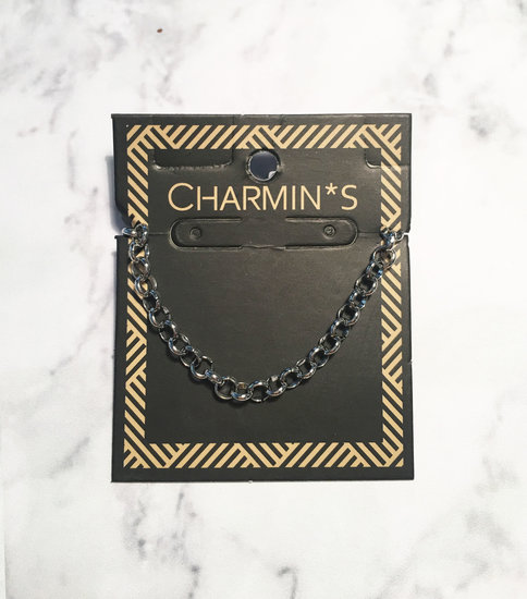 Charmin’s  CB42 Round Shackle Bracelet Shiny Steel