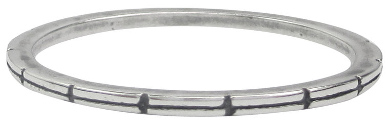 Charmin’s stapelring zilver R003 Silver 'Connection'