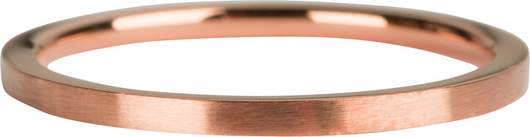 Charmin’s roségoudkleurige stapelring R818 Clean Cut Mat rosé-goldplated staal