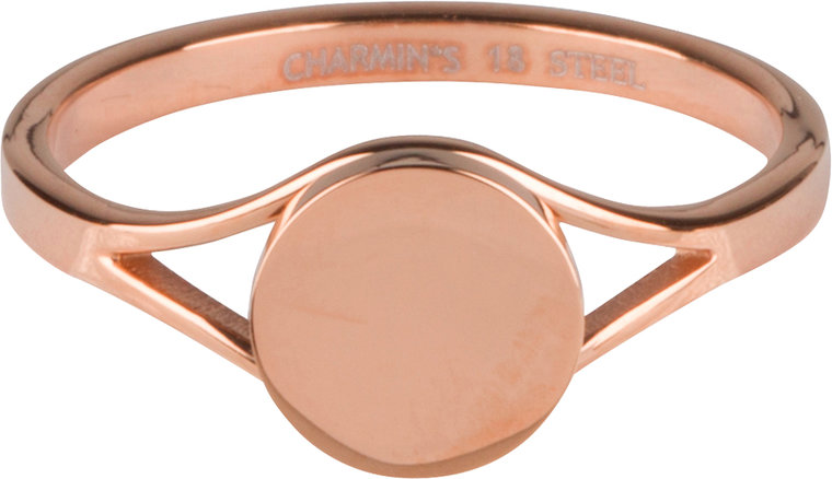 Charmin’s roségoudkleurige stapelring R687 Musthave 2.0 rosé-goldplated staal